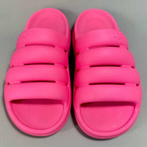 UGG Bold Pink Sport Yeah Foam Slide Sandals - Picture 3 of 8